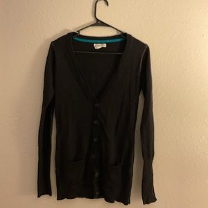 Black button up cardigan. Aeropostale. Size medium.